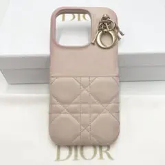 【現行品】ディオール iPhoneケース 16 Pro カナージュ ピンク