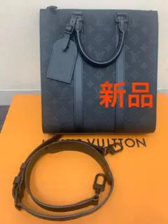 新品 ルイヴィトン サックプラクロス トートバッグ モノグラム 黒 ブラック