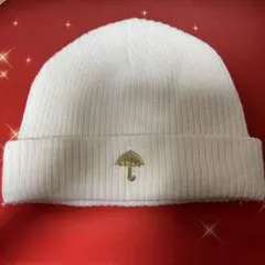 ヘラス　ニット帽　HERAS 白