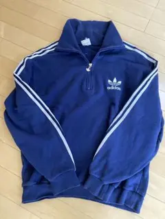 アディダス ハーフジップ　スウェット　トラック　80s デサント社　L
