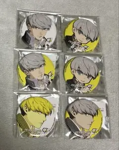 ペルソナ　fifs 缶バッジ　6点セット　P4主人公