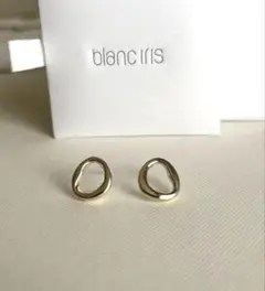 【美品・袋付き】blanciris ブランイリス　ピアス　マットゴールド blanciris ブランイリス ゴールド サークル ピアス - メルカリ