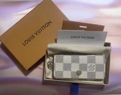 ルイヴィトンLOUIS VUITTONキーケース ミュルティクレ4ダミエアズール