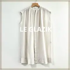 最終SALE ルグラジック　ラミーギャザーチュニック　ロングブラウス　麻