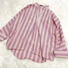 【美品】アーバンリサーチ　URBAN RESEARCH シャツ　ストライプ　春