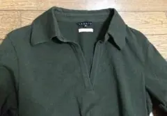 ４ M 美品 セオリー theory PLS＋T ポロシャツ 5～7分袖