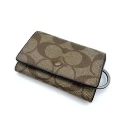 コーチ　coach キーケース　シグネチャー　pvcレザー