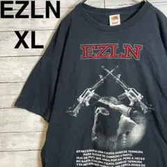 フルーツオブザルーム　EZLN マルコス副司令官　刺繍　Tシャツ XL 黒