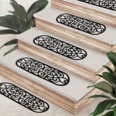 uyoyous 屋外用の階段マット 5枚セット 厚み3mm 74*23cm