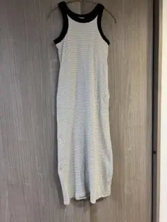 お盆のみ♡gleam カップ付きボーダーアメスリワンピース