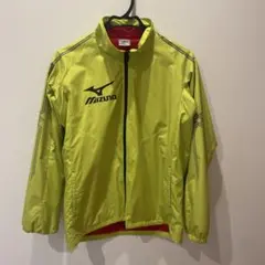 Mizuno 蛍光イエローフルジップジャケット M