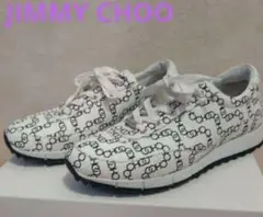 美品 JIMMY CHOO ロゴスニーカー