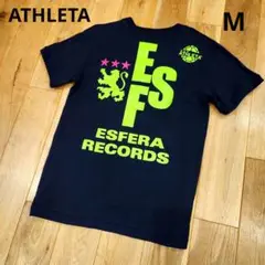 美品✨アスレタ　ESFERA RECORDS　半袖Tシャツ　ブラック　M