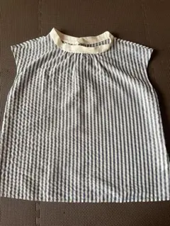Anatelier フレンチsスリーブ　ストライプトップス