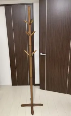 木製ポールハンガー ブラウン シンプル