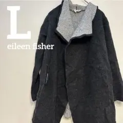 327 eileen fisher カーディガン 厚手 チェスターコート L