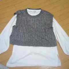GLOBAL WORK ベスト付トップス 140cm