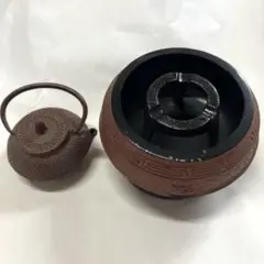 鉄製急須と台座セット 灰皿