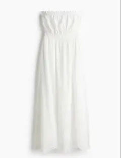 [即日発送] H&M 白コットンベアワンピース　Mサイズ