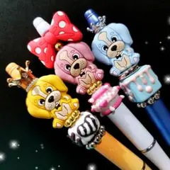 カスタムボールペン　シリコンわんちゃん　3本セット✨
