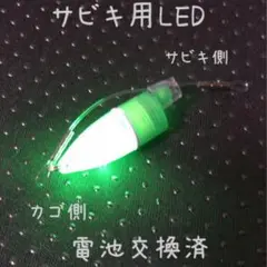 サビキ用緑色LEDライト 2個セット 防水対策済