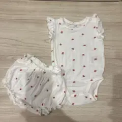 H&M いちご柄ロンパース　パンツ