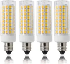 E11 LED電球 電球色 7W 110V 730LM 全方向広配光 4個