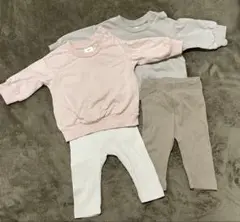 【美品】H&M まとめ　トレーナー　レギンス　50 60 1-2m