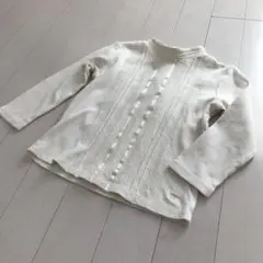 BURBERRY バーバリー デザインカットソー オフホワイト 90サイズ