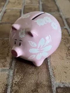 ハワイ 貯金箱② ハイビスカス プアア ピッグ ハワイアン雑貨