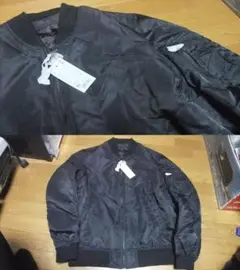新品 uniqlo ユニクロ ma1 ma-1 ジャケット ジャンバー 黒 XL