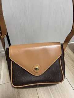 ショルダーバッグ ブラウン ベージュ