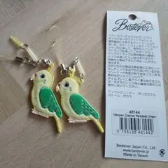 液晶クリーナー ストラップ インコ イヤホンジャック スマホ 携帯 鳥 ２つ
