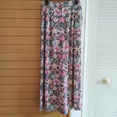 花柄 ワイドパンツ 多色