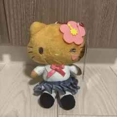 ハローキティ 制服ぬいぐるみキーホルダー