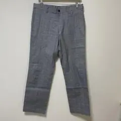 BURBERRY BLACK LABEL チェック柄パンツ グレー系　79サイズ