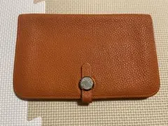 HERMES エルメス ドゴン 財布 オレンジ 美品