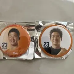 清水エスパルス 缶バッジ 北川航也選手　2個セット