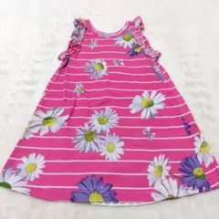 hakka kids　ハッカキッズ　花柄　ノースリーブワンピース　100