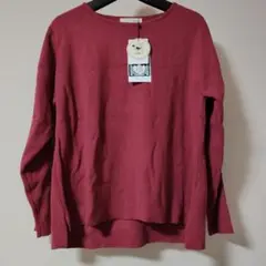 新品未使用SHOO-LA-RUE ニットセーターエンジ 長袖 洗濯機OK