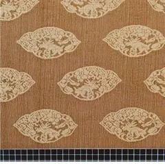 30 × 68 cm 神獣木瓜の絹紙布