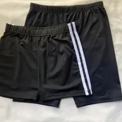 黒のハーフパンツ 2点セット160
