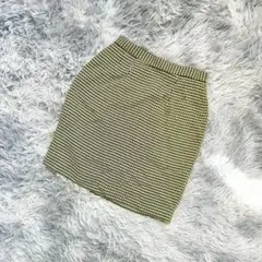 未使用級『Miss Chloé』ミスクロエ　ミニスカート　黄色　日本製　ミディ丈