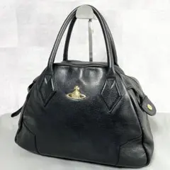 【人気美品✨】ヴィヴィアンウエストウッド ヤスミン ハンドバッグ ブラック