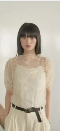 dium. DU250519 shirring sheer tops