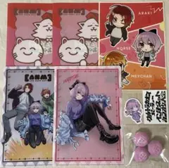 あらき 缶バッジ アクリルキーホルダー スマホリング