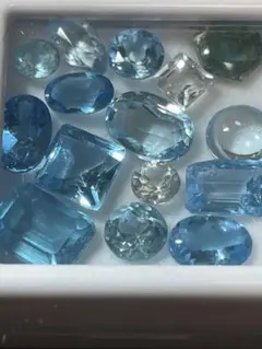 ブルートパーズ　詰め合わせ132 宝石　ルース　アクセサリー材料