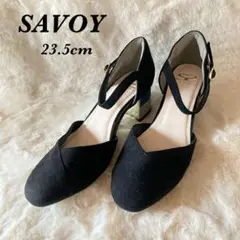 SAVOY ブラック ハイヒール 23.5cm