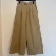 【green label relaxing】ベージュワイドパンツ　34サイズ