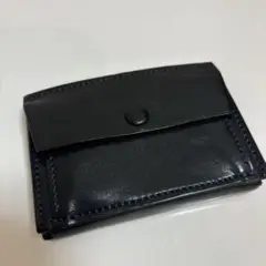 万双 厚コバ コンパクト財布/ネイビーレザー コインケース 厚コバ コンパクト財布 | 万双公式オンラインショップ